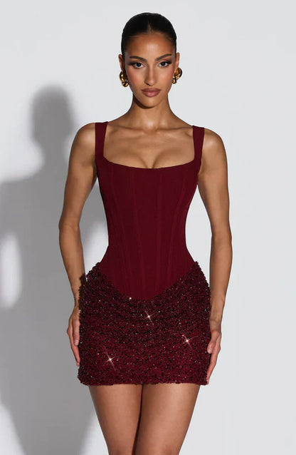 Women's Sparkle Sequin Bodycon Homecoming Mini Dress