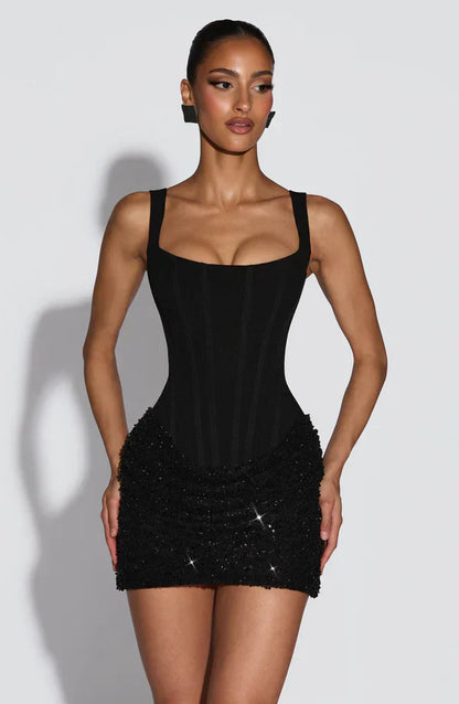Women's Sparkle Sequin Bodycon Homecoming Mini Dress
