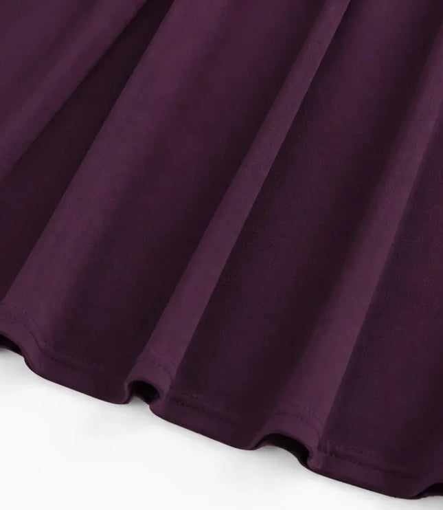 Women's Square Neck A-Line Cocktail Maxi Dress
