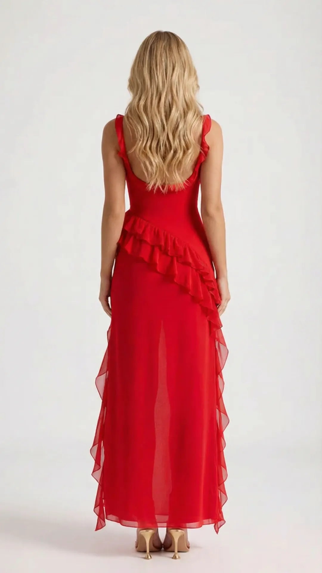 Women Square Neck Ruffled Maxi Dress - product image 7