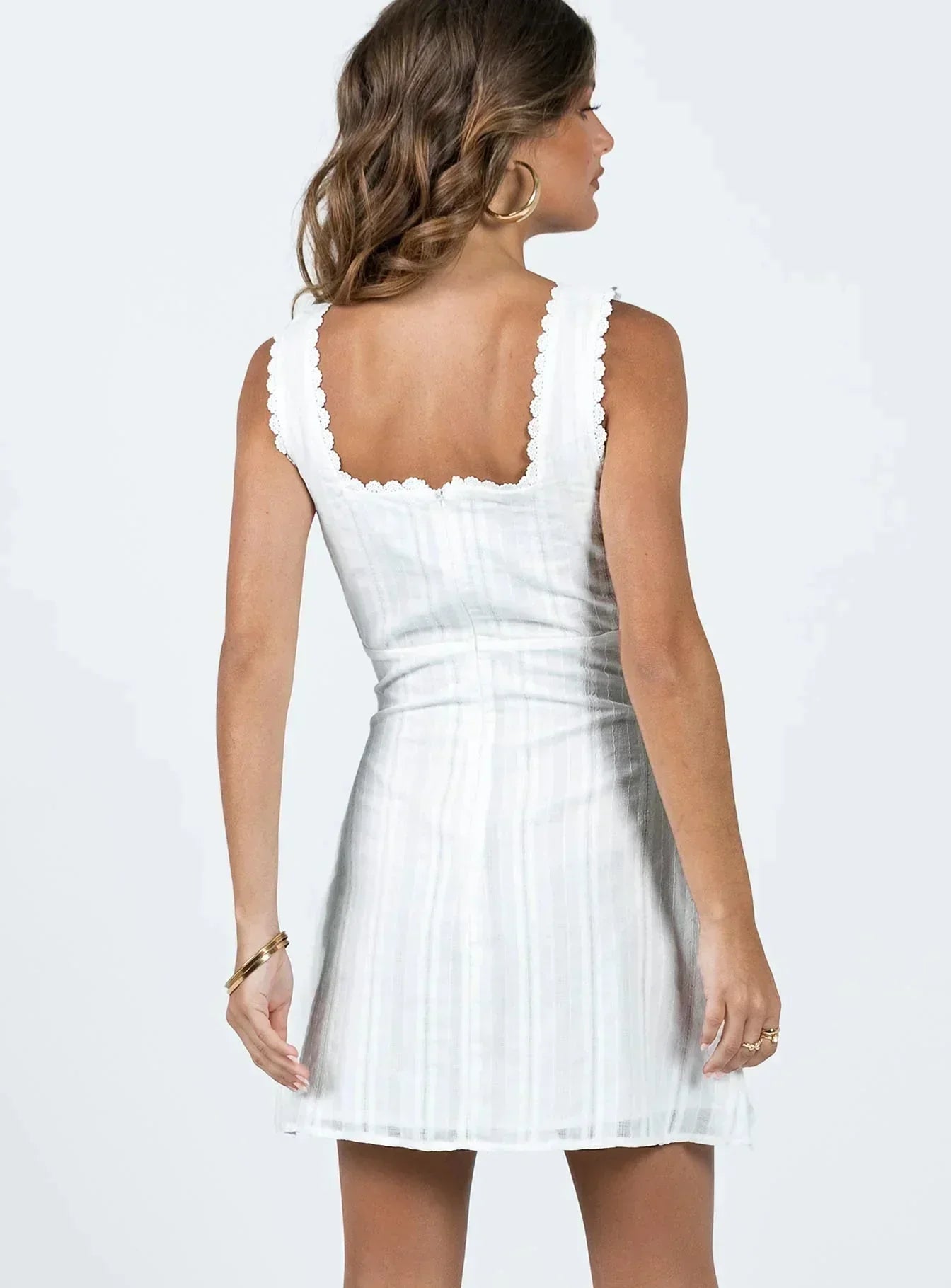 Women's Square Neck Summer Mini Dress for Day to Night