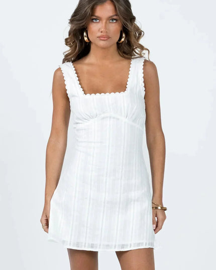 Women's Square Neck Summer Mini Dress for Day to Night