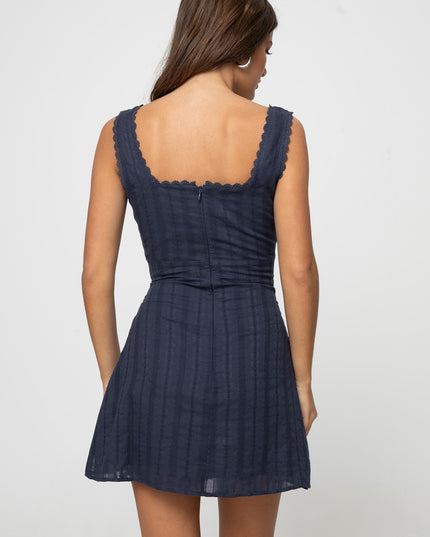 Women's Square Neck Summer Mini Dress for Day to Night