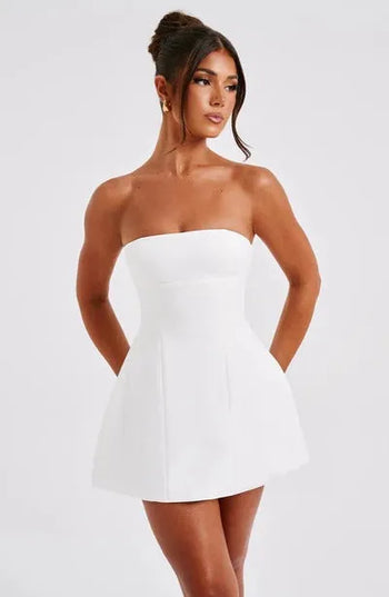 Women Strapless Bubble Mini Dress - product image 11