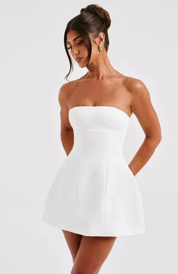 Women Strapless Bubble Mini Dress - product image 12
