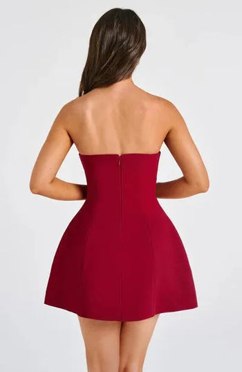 Women Strapless Bubble Mini Dress - product image 16