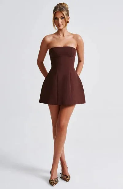 Women Strapless Bubble Mini Dress - product image 6
