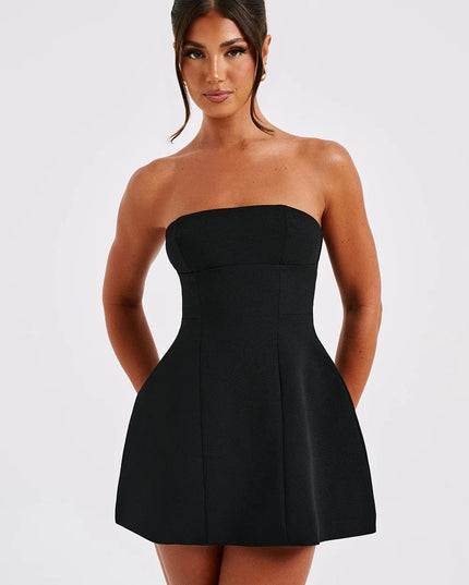 Women Strapless Bubble Mini Dress - product image 7
