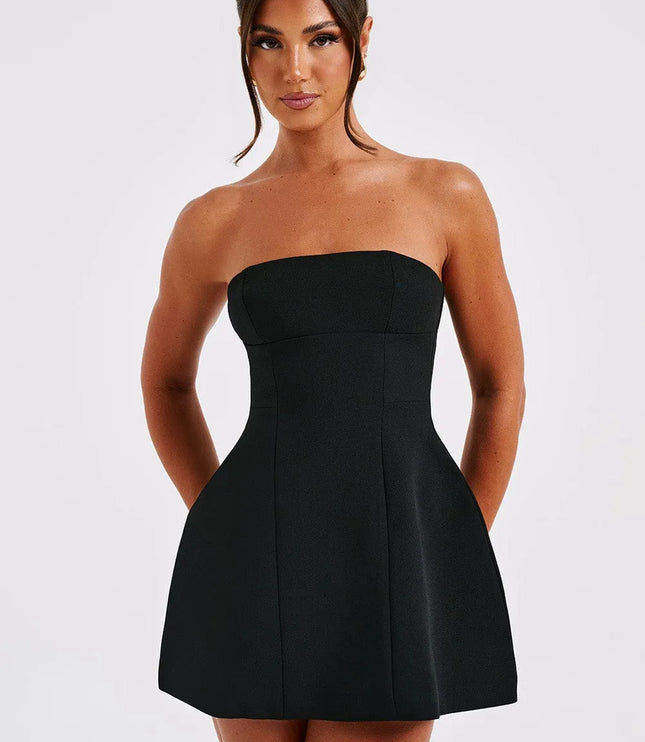 Women Strapless Bubble Mini Dress - product image 7
