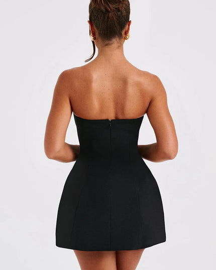 Women Strapless Bubble Mini Dress - product image 9