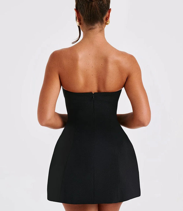 Women Strapless Bubble Mini Dress - product image 9