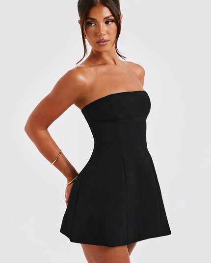 Women Strapless Bubble Mini Dress - product image 8