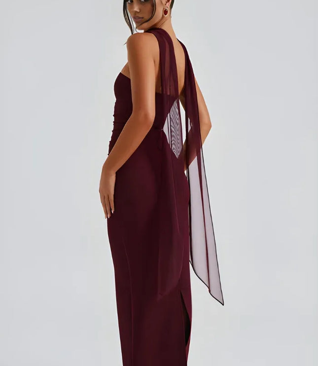 Women Strapless Ruched Maxi Bodycon Dress - product image 7