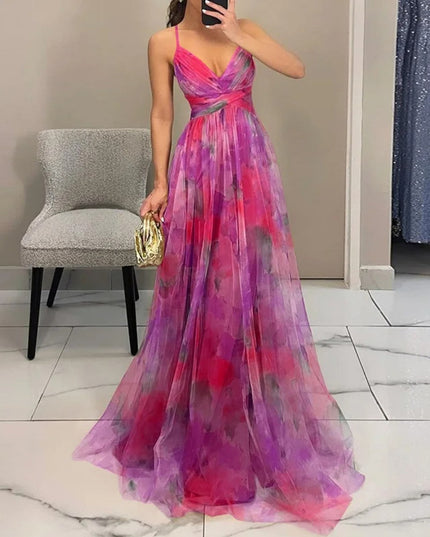 Women's Strappy Wrap Front Sleeveless Maxi Sundress