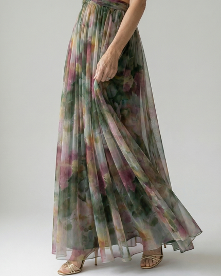 Women's Strappy Wrap Front Sleeveless Maxi Sundress