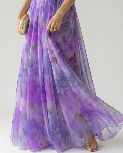Women's Strappy Wrap Front Sleeveless Maxi Sundress