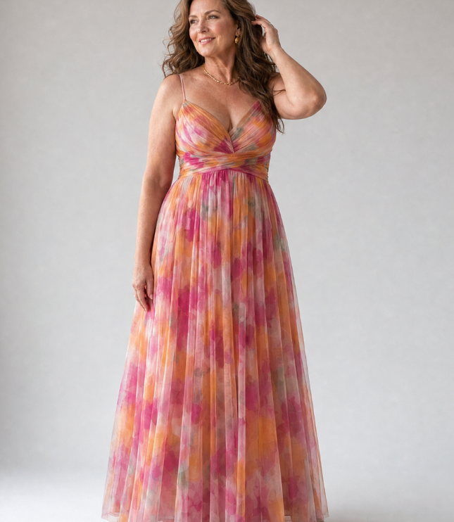 Women's Strappy Wrap Front Sleeveless Maxi Sundress