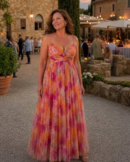 Women's Strappy Wrap Front Sleeveless Maxi Sundress