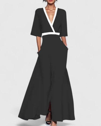 Women's Summer Wedding Guest Wrap Top and Wide Leg Pants