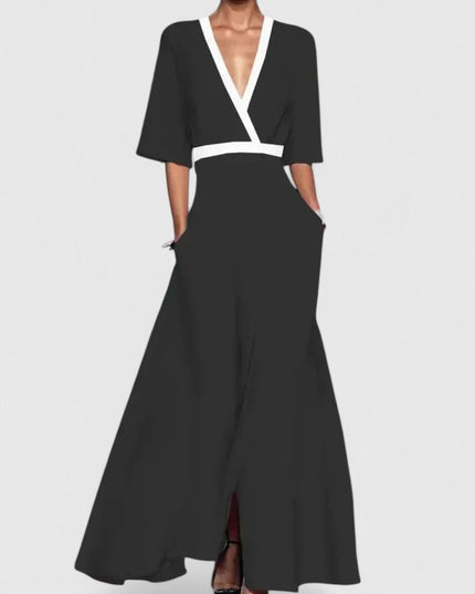 Women's Summer Wedding Guest Wrap Top and Wide Leg Pants