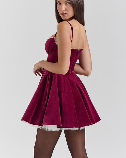Women's Sweetheart Skater Mini Cocktail Party Dress