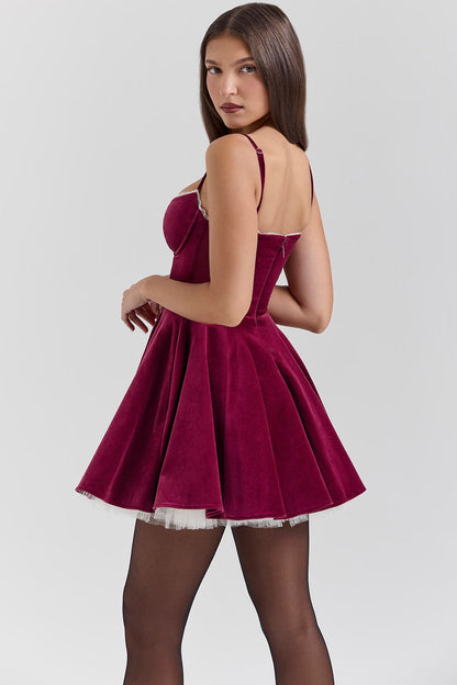 Women's Sweetheart Skater Mini Cocktail Party Dress