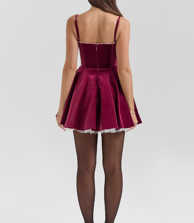 Women's Sweetheart Skater Mini Cocktail Party Dress