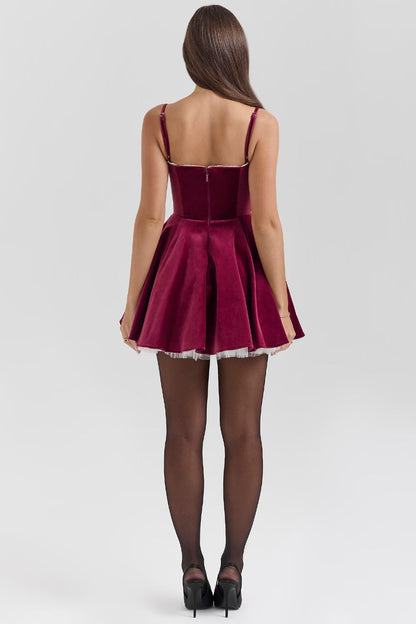 Women's Sweetheart Skater Mini Cocktail Party Dress