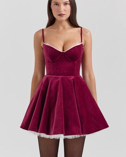 Women's Sweetheart Skater Mini Cocktail Party Dress