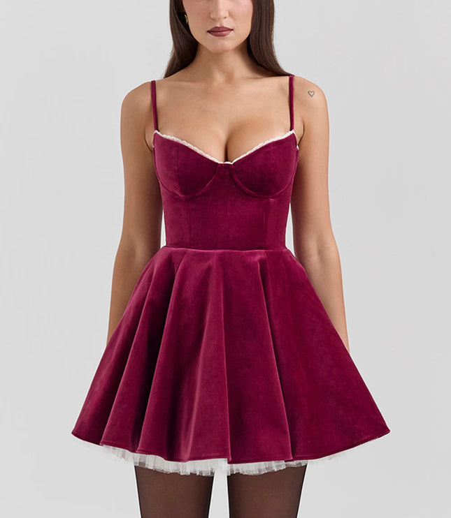 Women's Sweetheart Skater Mini Cocktail Party Dress