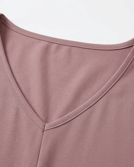 Women's Twist Knot Front V-Neck Cap Sleeve Top