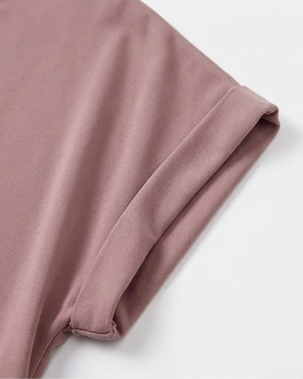 Women's Twist Knot Front V-Neck Cap Sleeve Top