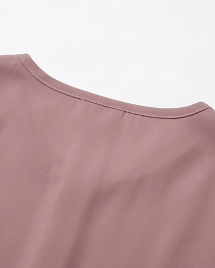 Women's Twist Knot Front V-Neck Cap Sleeve Top