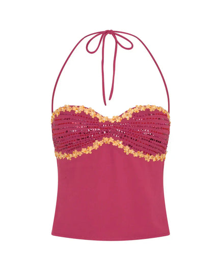 Women's Two Piece Co-ord Crop Top and Skirt Set