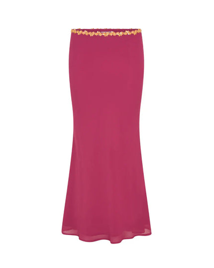 Women's Two Piece Co-ord Crop Top and Skirt Set