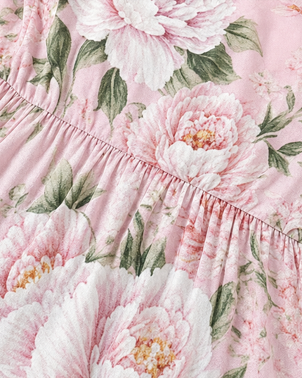 Women's Two-Piece Sheer Duster and Floral Maxi Dress