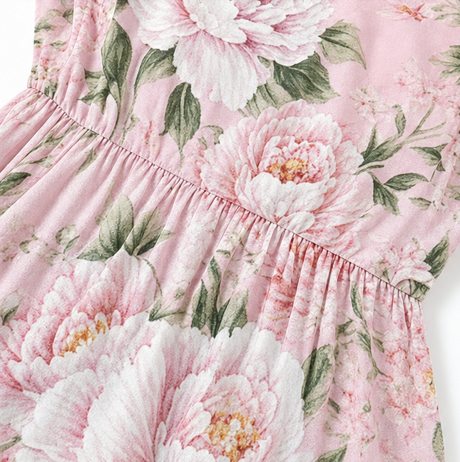 Women's Two-Piece Sheer Duster and Floral Maxi Dress