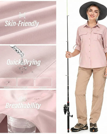 Women's UPF 50 Long Sleeve Hiking and Outdoor Shirt