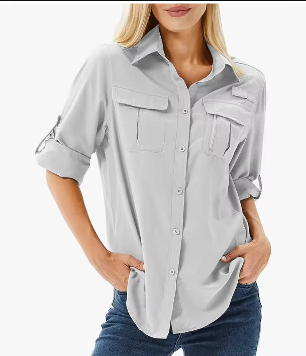 Women's UPF 50 Long Sleeve Hiking and Outdoor Shirt