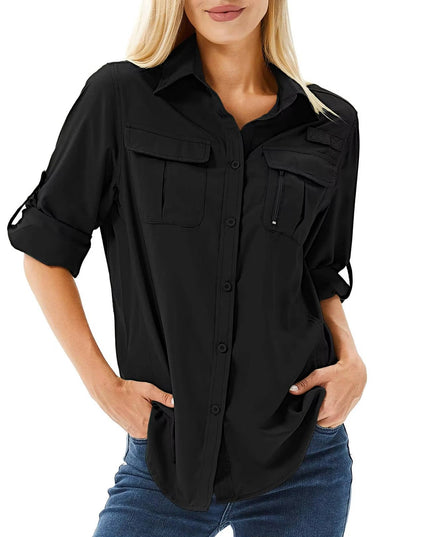 Women's UPF 50 Long Sleeve Hiking and Outdoor Shirt