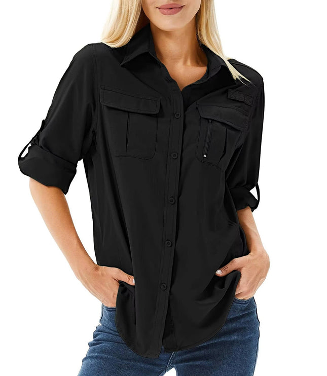 Women's UPF 50 Long Sleeve Hiking and Outdoor Shirt