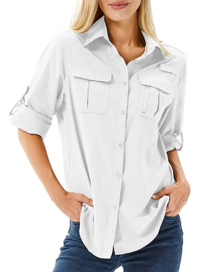 Women's UPF 50 Long Sleeve Hiking and Outdoor Shirt