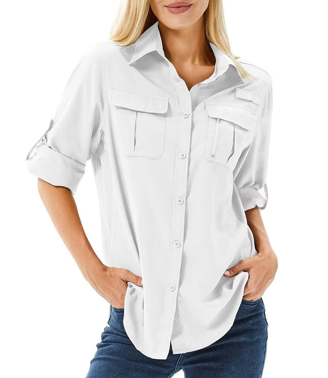 Women's UPF 50 Long Sleeve Hiking and Outdoor Shirt