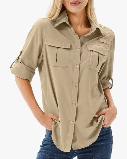 Women's UPF 50 Long Sleeve Hiking and Outdoor Shirt