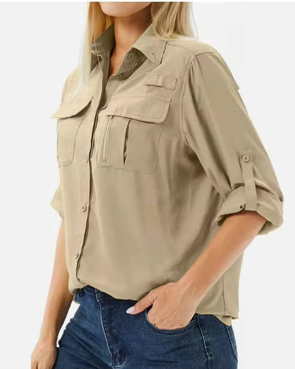 Women's UPF 50 Long Sleeve Hiking and Outdoor Shirt