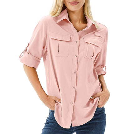 Women's UPF 50 Long Sleeve Hiking and Outdoor Shirt