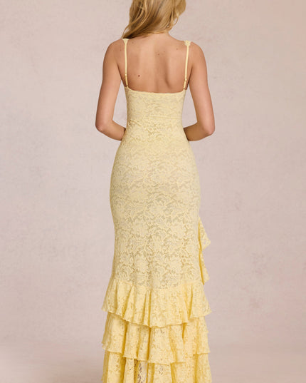 Women's V-Neck Flowy Summer Wedding Guest Maxi Dress