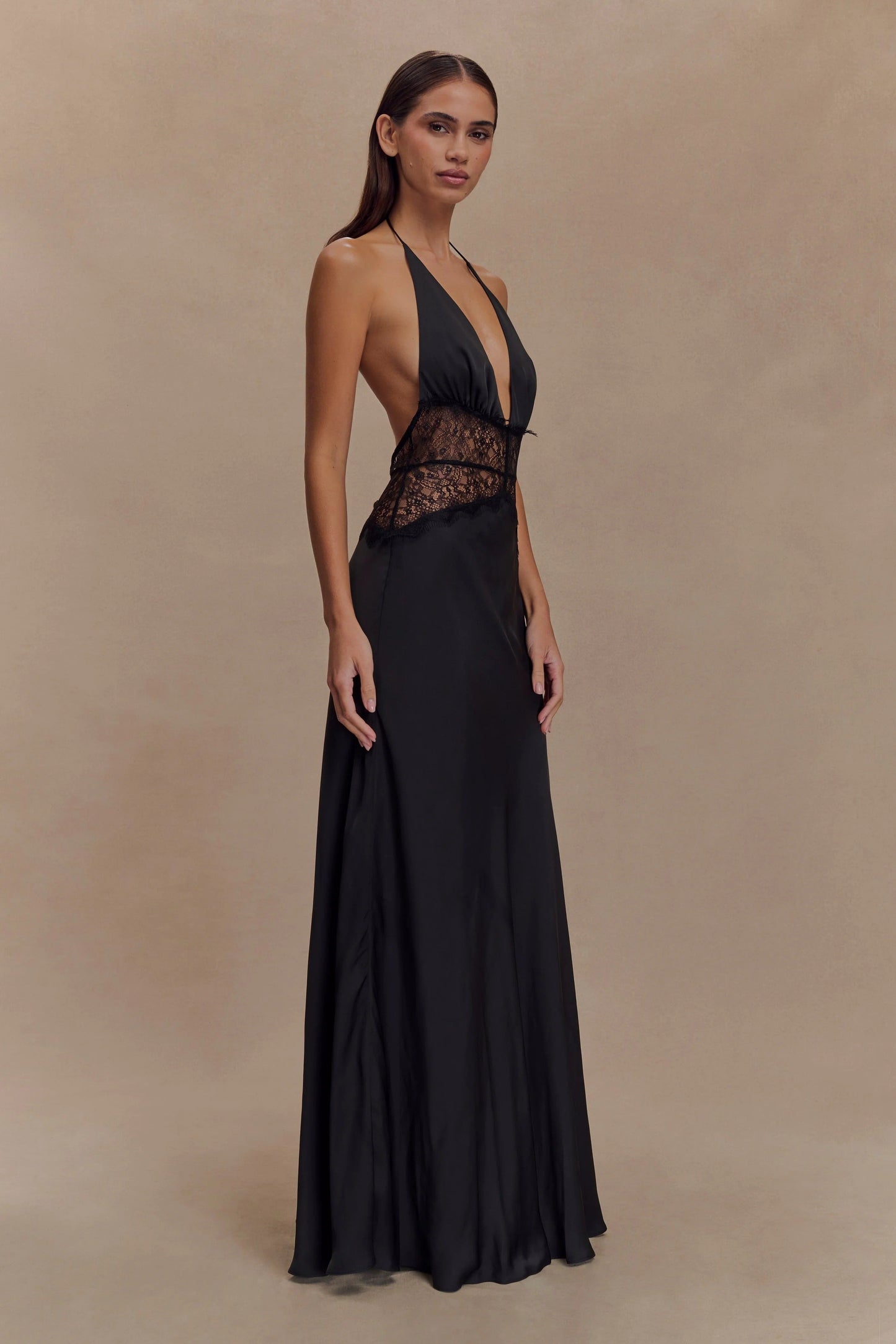 Women's V-Neck Polka Dot Summer Wedding Guest Maxi Dress