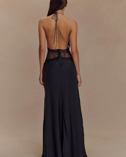 Women's V-Neck Polka Dot Summer Wedding Guest Maxi Dress