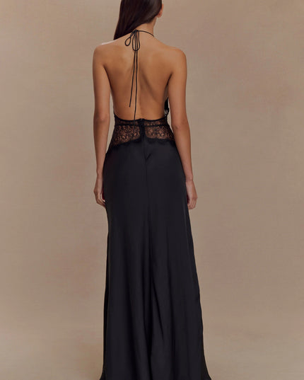 Women's V-Neck Polka Dot Summer Wedding Guest Maxi Dress